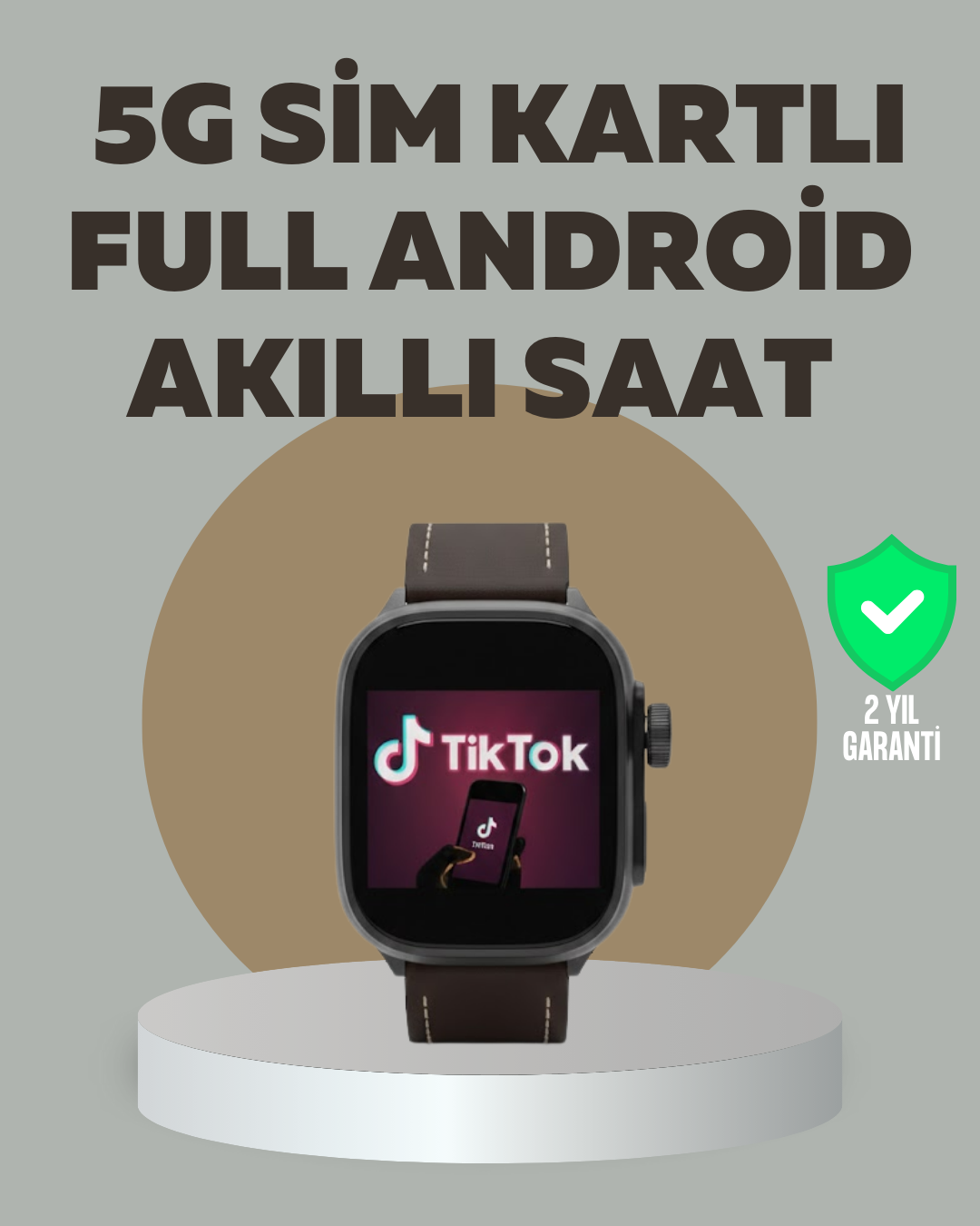 Android Akıllı Saat 5G Destekli Uygulama İndirme - Standart / Standart