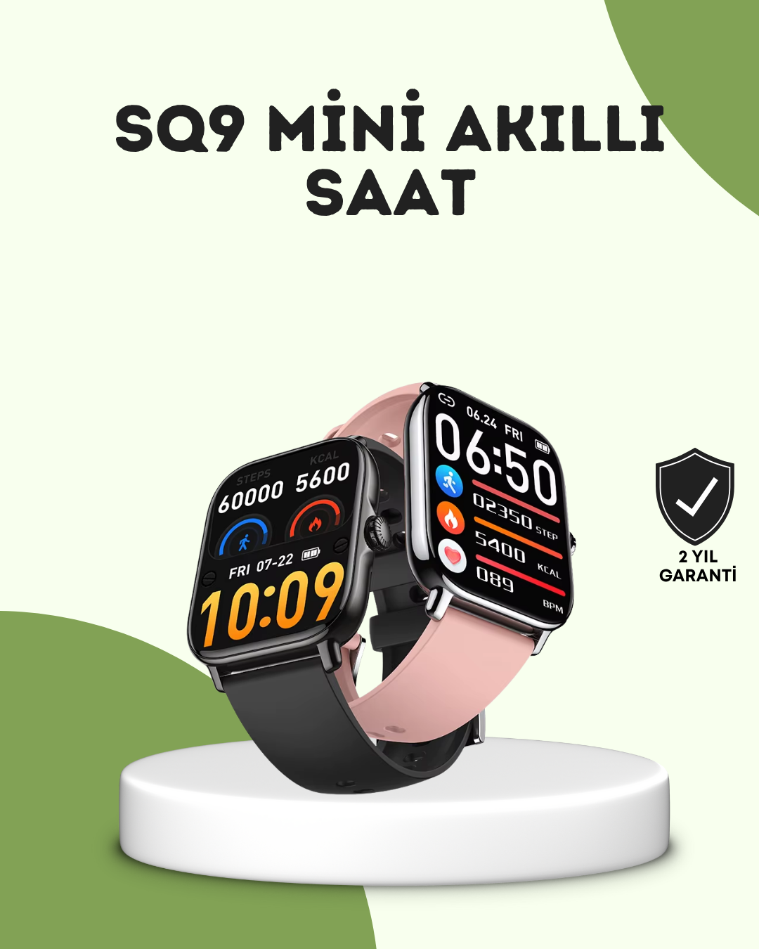 AMOLED Titreşimli Bildirimli Akıllı Saat - Standart / Standart