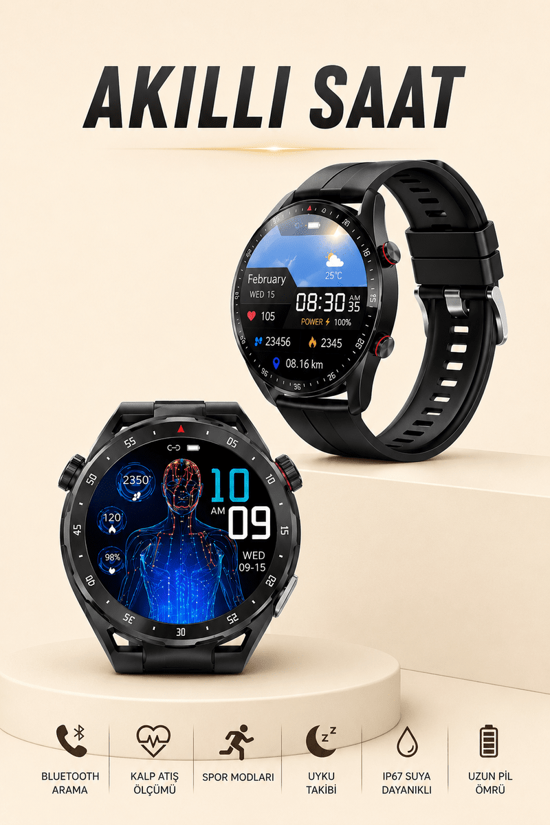 ENTEGRE GPS VE GENİŞ SPOR MODU SEÇENEKLERİYLE AKILLI SAAT - Standart / Standart