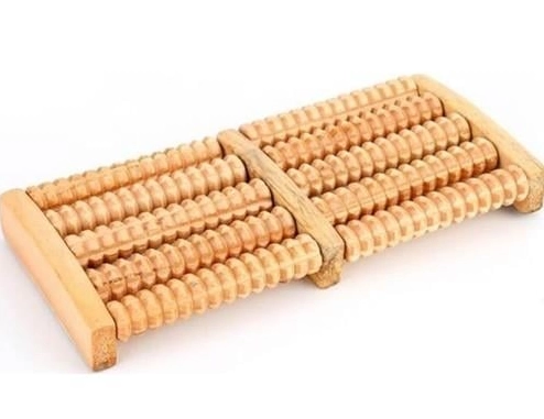 10 Silindirli Ahşap Ayak Masaj Aleti Mz-511