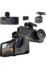 1080p Full Hd Çözünürlüklü Üç Kameralı Araç İçi Kamera - Park Ve Sürüş Güvenliği