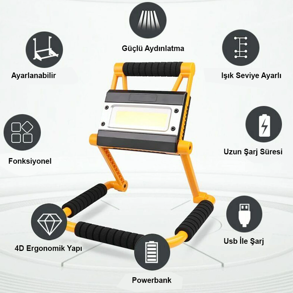 1300 Lümen Güçlü Aydınlatma