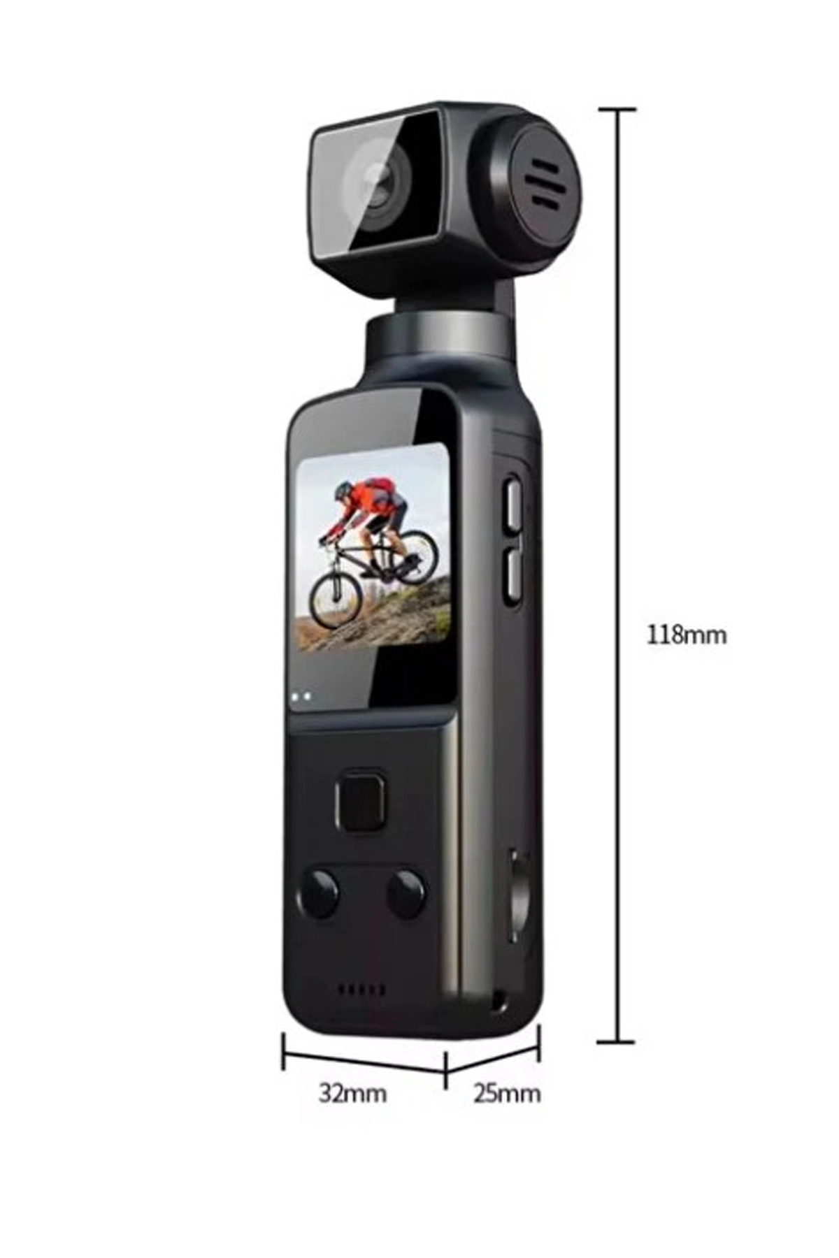 4k Ultra Hd 270° Döndürülebilir Su Geçirmez Wifi Vlog Spor Ve Aksiyon Kamerası