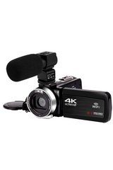 4k Vlog Dijital Video Kamera Wifi 48mp 16x Kaydedici Fotoğrafçılık 3.0’’ıps Dokunmatik Ekran Mikrofon Çift Batarya