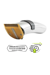 609 Profesyonel Şarjlı Saç Sakal Kesme Tıraş Makinesi Erkek Tıraş Makine Seti