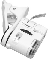 60x Mini Cep Telefonu Için Mandallı Mikroskop Uv Ledli Büyüteç Model Al2431