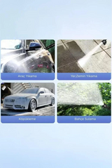 Akülü Şarjlı Yüksek Basınçlı Oto Araba Bahçe Yıkama,temizleme Su Sı