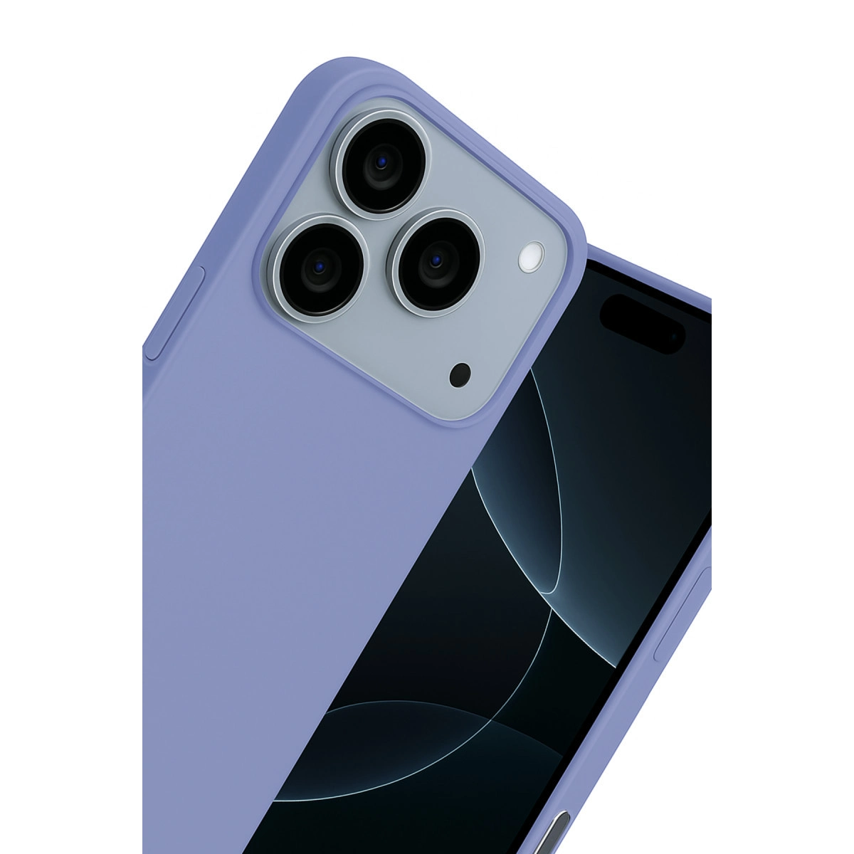 Apple İphone 17 Pro Max Nano İçi Kadife Silikon - Lila