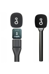 Çift Mikrofonlu Profosyonel Kablosuz Yüksek Kaliteli Ses Kaydı Röportaj Mikrofonu