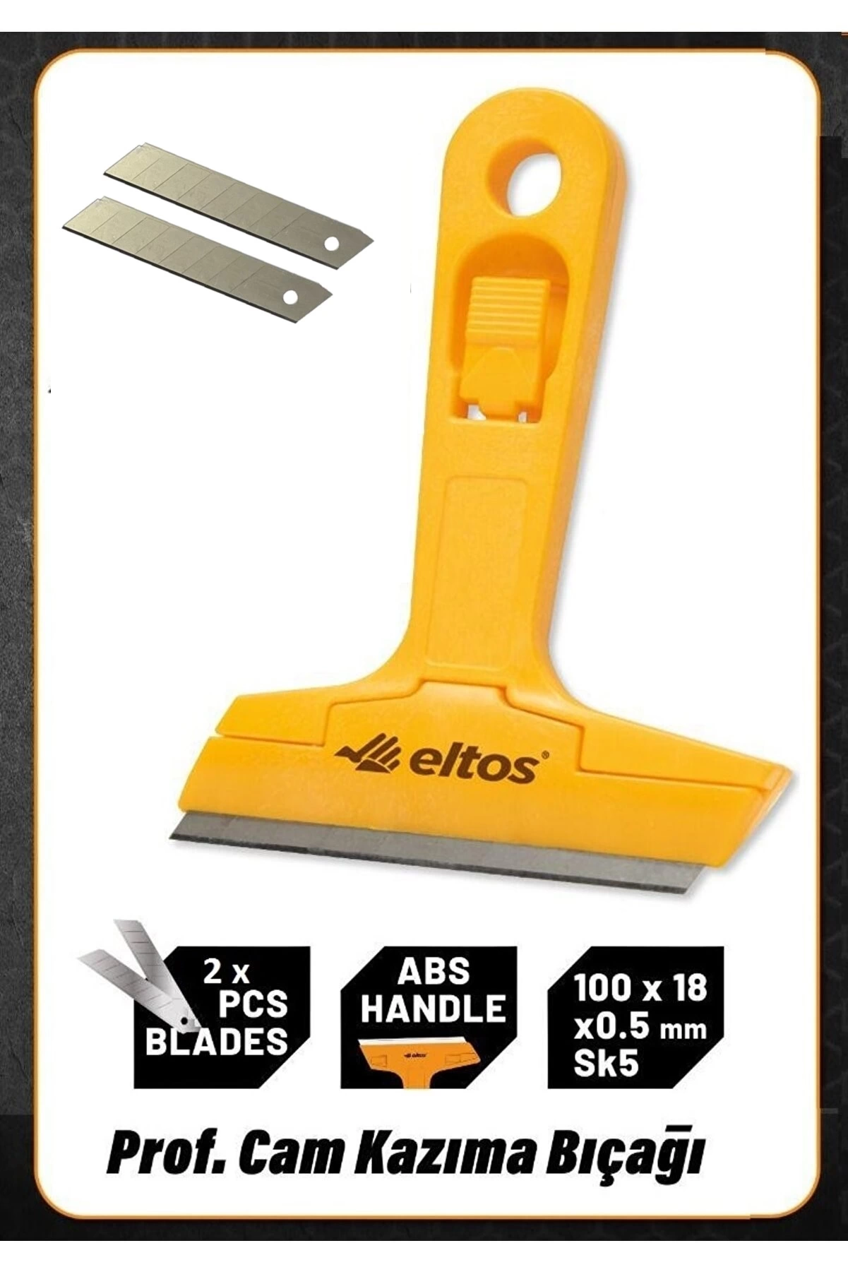 Çok Fonksiyonlu Profesyonel Cam Kazıma Bıçağı 2 Adet Yedek Bıçak Hediyeli