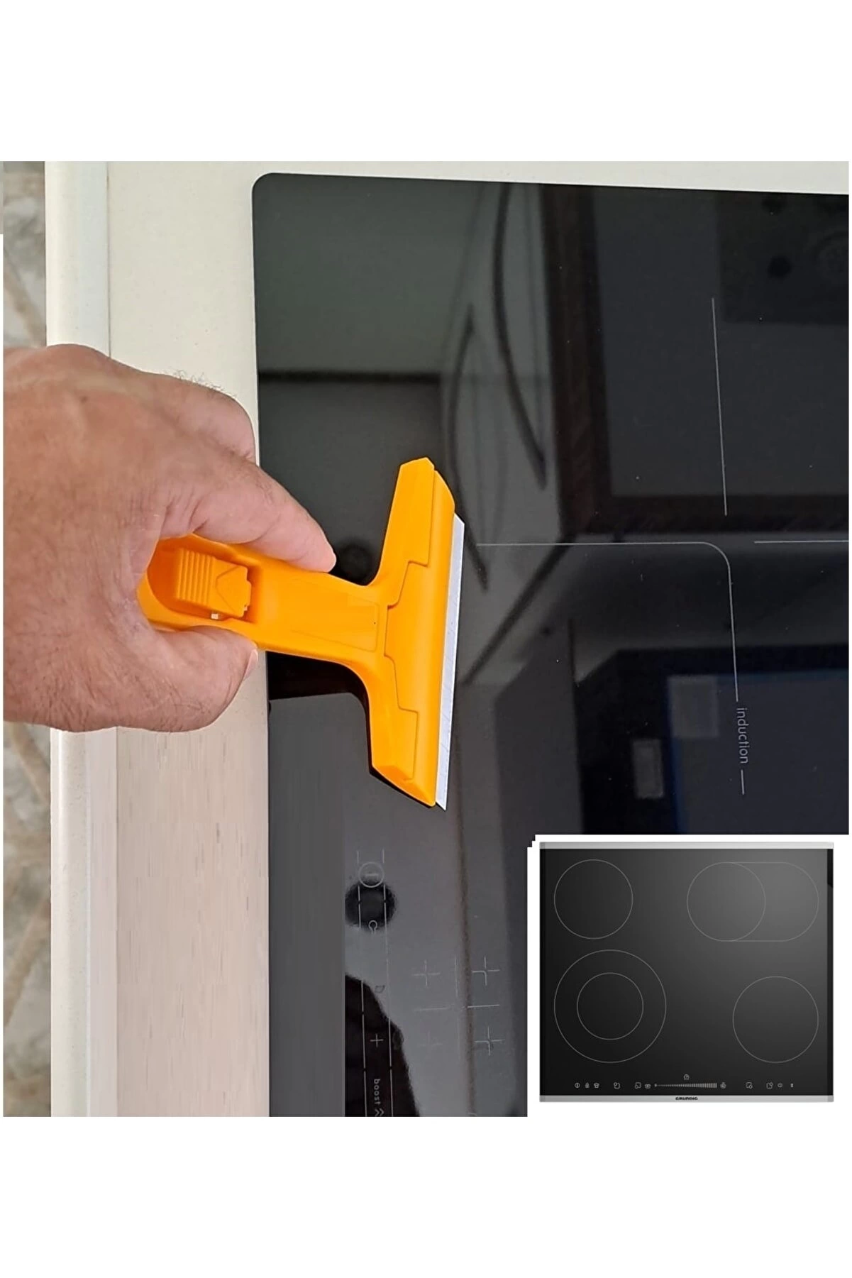 Çok Fonksiyonlu Profesyonel Cam Kazıma Bıçağı 2 Adet Yedek Bıçak Hediyeli