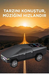 D68 Cyber Model Araba Tasarımlı Bluetooth Hoparlör 15w Güçlü Ses Rgb Led /tws/usb Siyah