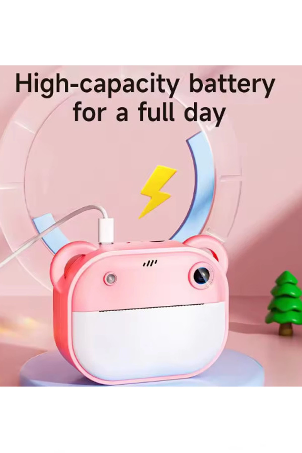 Dijital Video Kayıt Fotoğraf Çocuk Kamerası Anlık Termal Resim Kağıt Baskılı Vtn-09