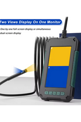 Ekranlı Çift Kameralı 10 Mt Hafıza Kart Destekli Sert Kablo Yılan Endoskop Kamera 5.5 Mm 4.3 Inc