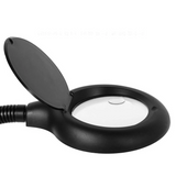 Esnek 5x /10x,40 Led Işıklı Büyüteç ,lamba Büyüteç Okuma, Çalışma Lehim Masa Lambası A808