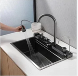 Akıllı Dijital Led Göstergeli Şelale Eviye Seti