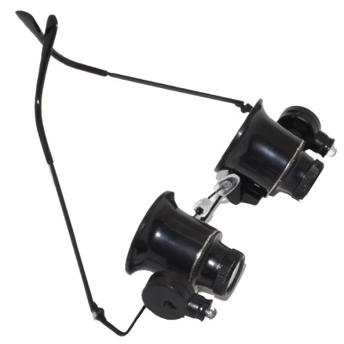 Gözlük Model Çıft Led Aydınlatma ,saat Onarımı Için Harika Büyüteç