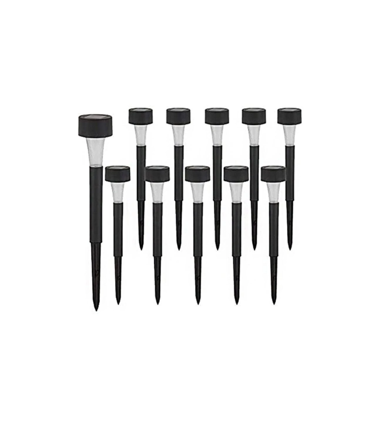 Güneş Enerjili Bahçe Lambası Plastik Saplama 10lu Set