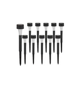 Güneş Enerjili Bahçe Lambası Plastik Saplama 10lu Set