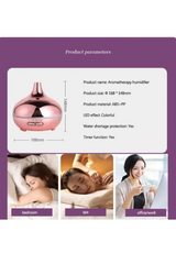 Hava Nemlendirici Parlak Gold Aromatik Oda Kokusu 550 Ml Kahve Aroma Difüzörü Buhar Nemlendırıcı