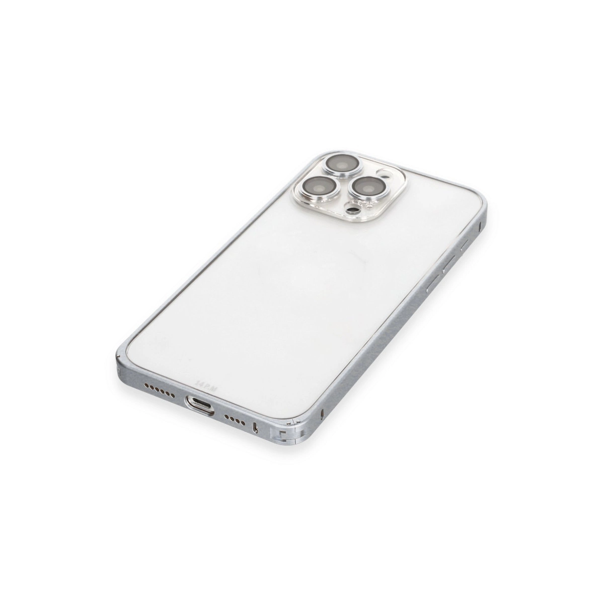 Joko İphone 15 Pro Max Metal Bumper Mat Kapak - Gri