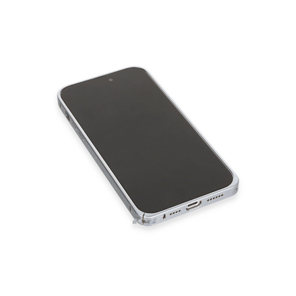 Joko İphone 15 Pro Max Metal Bumper Mat Kapak - Gri