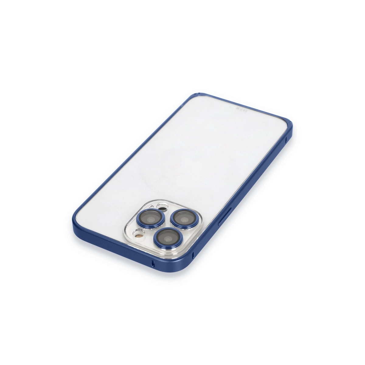 Joko İphone 15 Pro Max Metal Bumper Mat Kapak - Lacivert