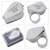 Kontrol, Için Özel Kutulu Metal Işıklı Lup 30x21