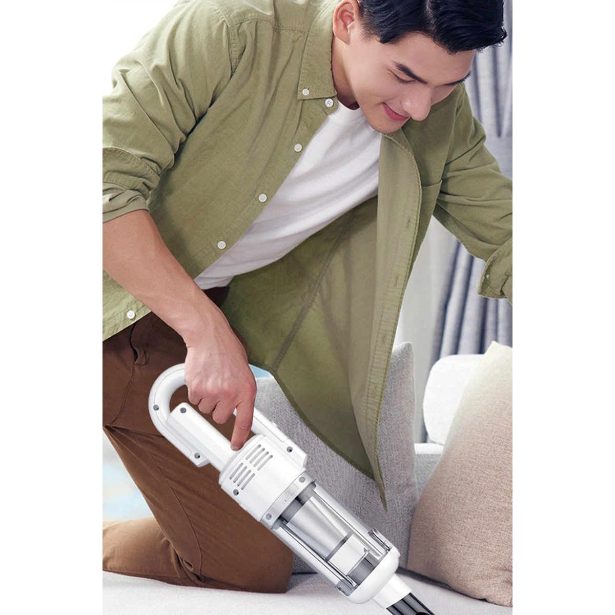 Lt-124 Kablosuz Çok Fonksiyonlu Araç Süpürge - Beyaz