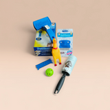 Lüks Basmalı Tarak Tüy Kesme Aparatı Çıglık Atan Ördek Oyun Topu 60 Yaprak Tüy Toplama Rulosu Pire Tarağı Seti