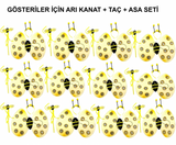 Okul Gösterileri İçin 1239li Arı Kanadı Seti - Etkinlik Kanatları