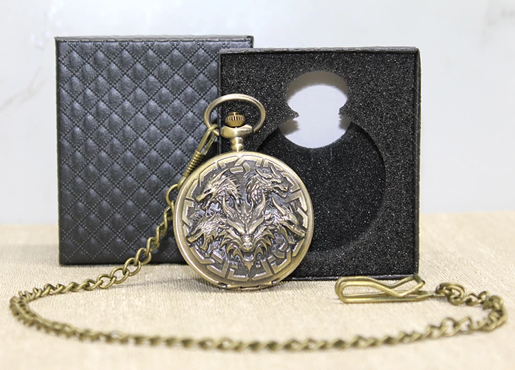 Özel Kutulu Dragonlu Antik Köstekli Saat Alk4680