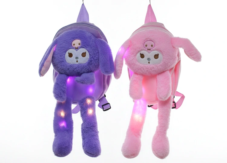 Peluş Işıklı Kuromi Sırt Çantası Alk3011