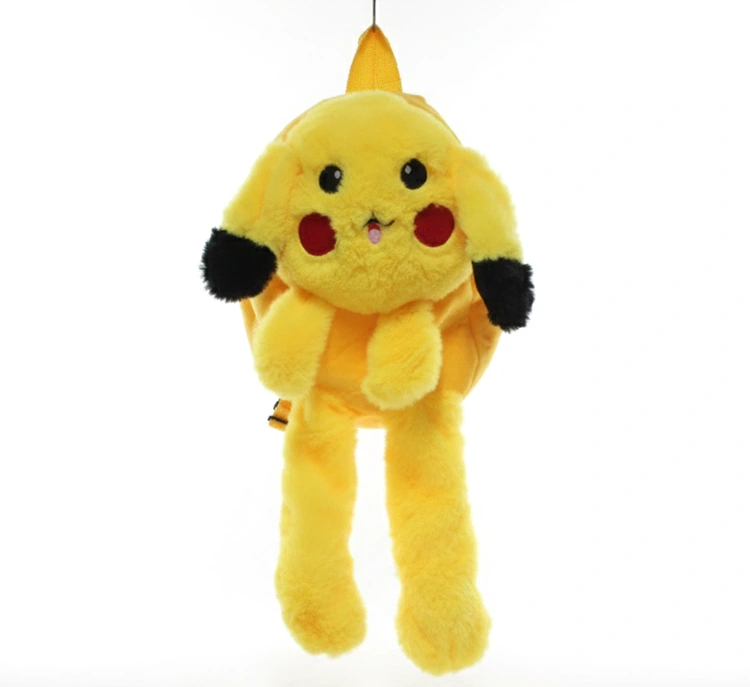 Peluş Işıklı Pikachu Sırt Çantası Alk3009