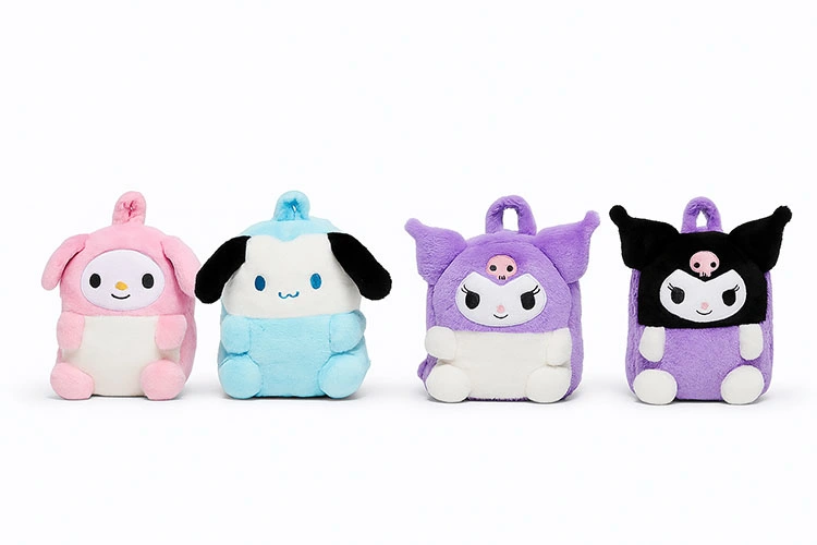 Peluş Kuromi My Melody Ve Cinnamoroll Sırt Çantası Alk3008