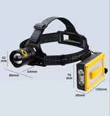 Pro F-3003 Alüminyum Pm10-tg Led Type-c Powerbank Ve Solar Şarjlı Kamp Kafa Feneri