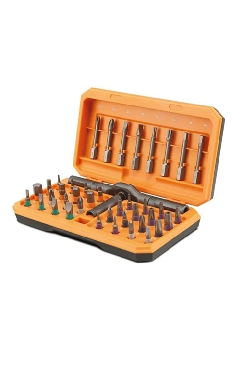 Profesyonel Tornavida Seti 40 Parça Çok Uçlu Kapsamlı Tamir Seti Gri