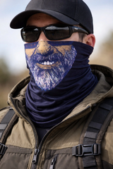 Sakallı Yüz Desenli Baf Buff – Çok Amaçlı Boyunluk Maske 1 No