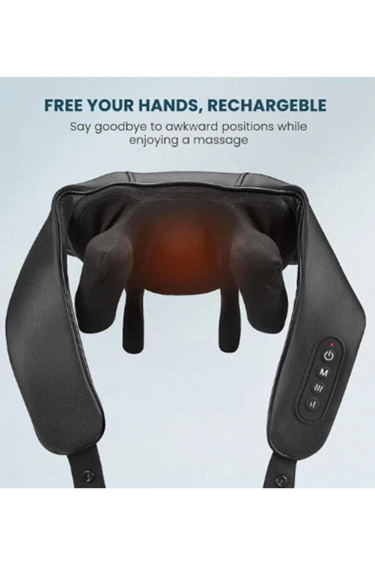 Şarjlı Ovmalı Isıtmalı Masaj Aleti Insan Eli Yoğurma Hissi Yeni Model