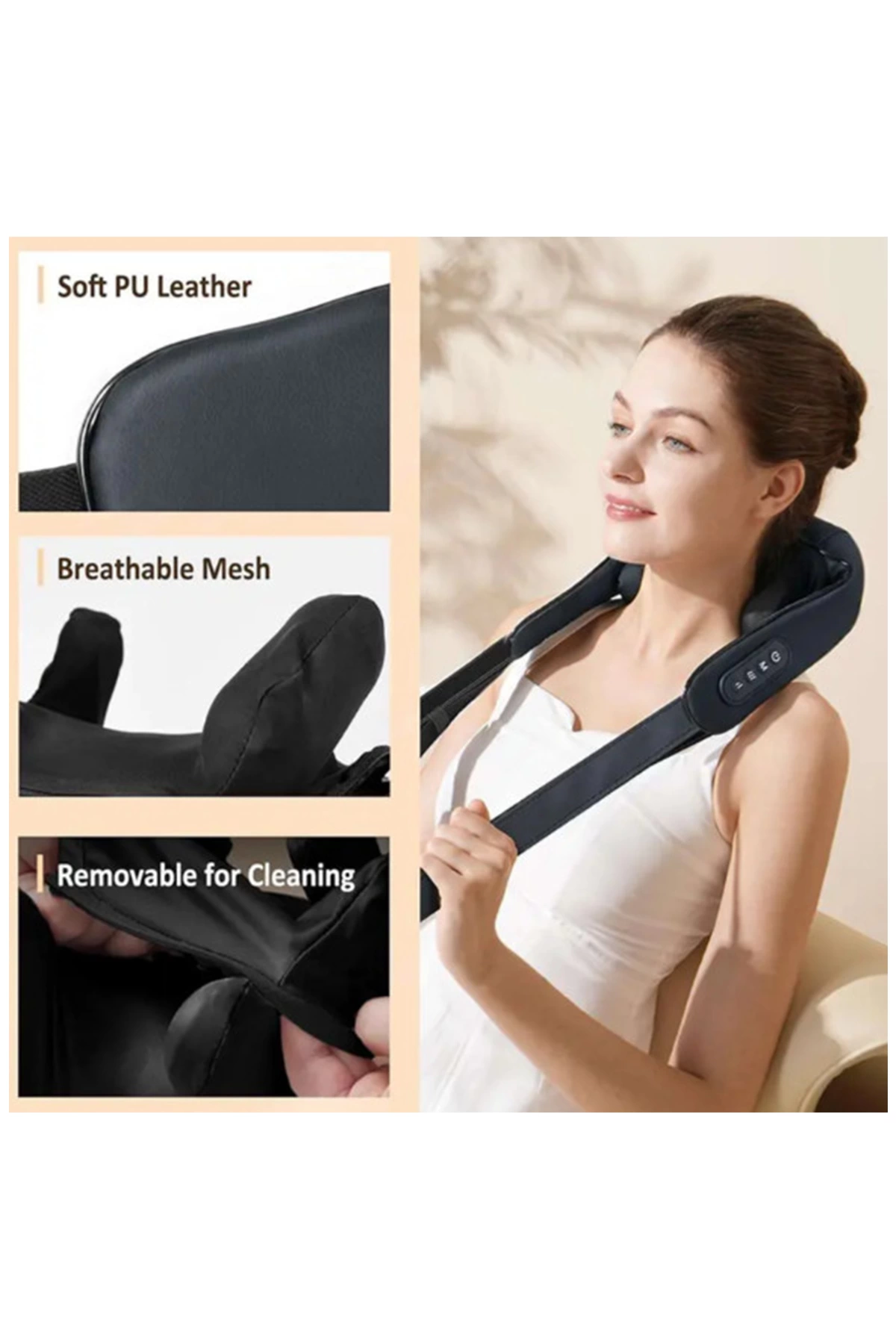 Şarjlı Ovmalı Isıtmalı Masaj Aleti Insan Eli Yoğurma Hissi Yeni Model