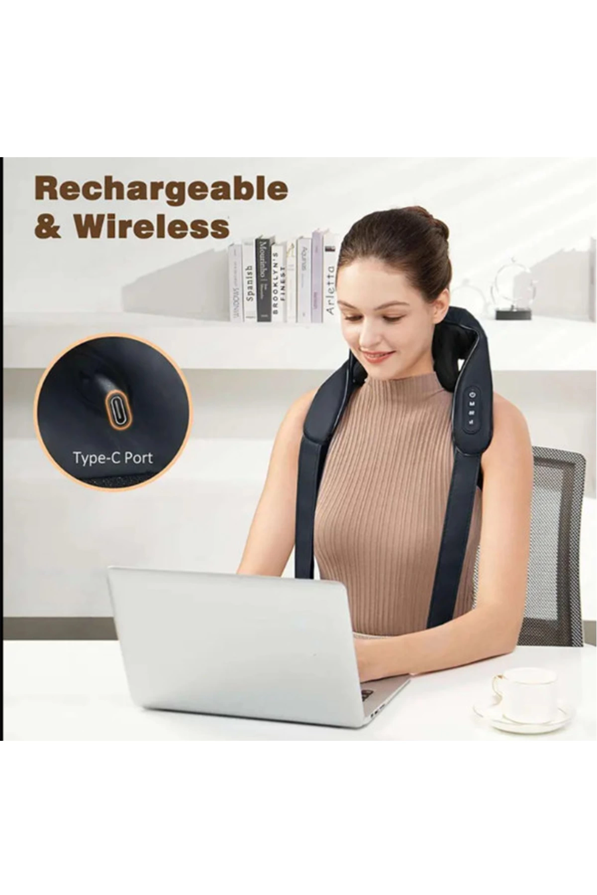 Şarjlı Ovmalı Isıtmalı Masaj Aleti Insan Eli Yoğurma Hissi Yeni Model