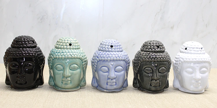 Seramik Buda Büstü Buhurdanlık Alk4446