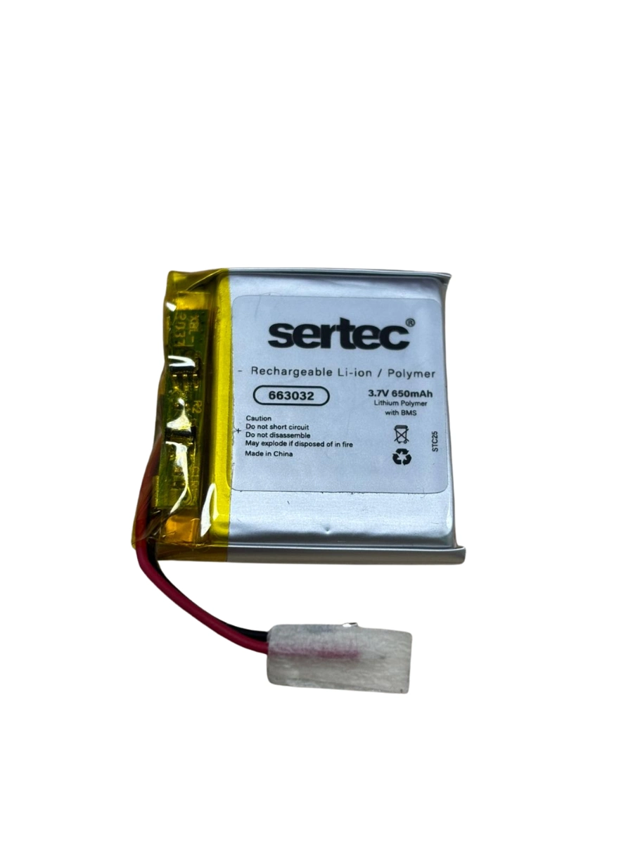 Sertec Pil boyutu : En : 30 mm Boy : 32 mm Yüksekl Sertec 663032 3.7v 650mah Li-polymer Pil (devr...