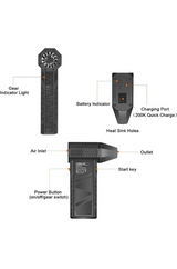 Turbo Jet 130000rpm Şarjlı Turbo Jet Şiddetli Fan Güçlü Hava Üfleyici Araç Süpürgesi 4000 Mah 52m/sec
