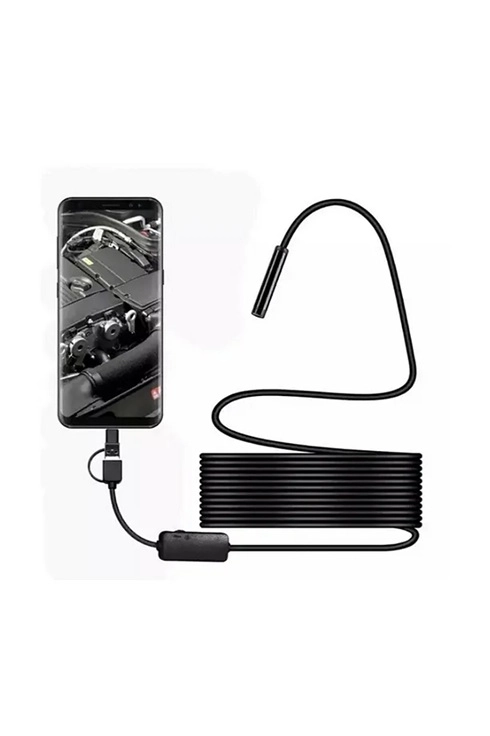 Vtn-02 Endoskop Yılan Video Kamera Led’li 2 Metre 7 Mm Sert Kablo Su Geçirmez