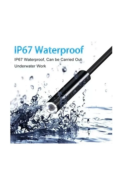 Vtn-02 Endoskop Yılan Video Kamera Led’li 2 Metre 7 Mm Sert Kablo Su Geçirmez