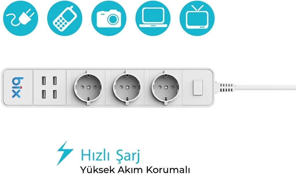 Vtn Bp-01 Wifi Yüksek Akım Korumalı Hızlı Şarj Özellikli Akıllı Priz