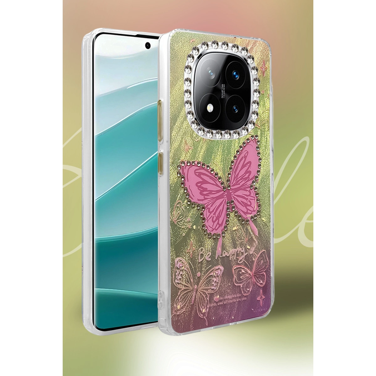 Xiaomi Redmi Note 14 Pro 4g Kılıf Blade Aynalı Desenli Kapak - Desen 2