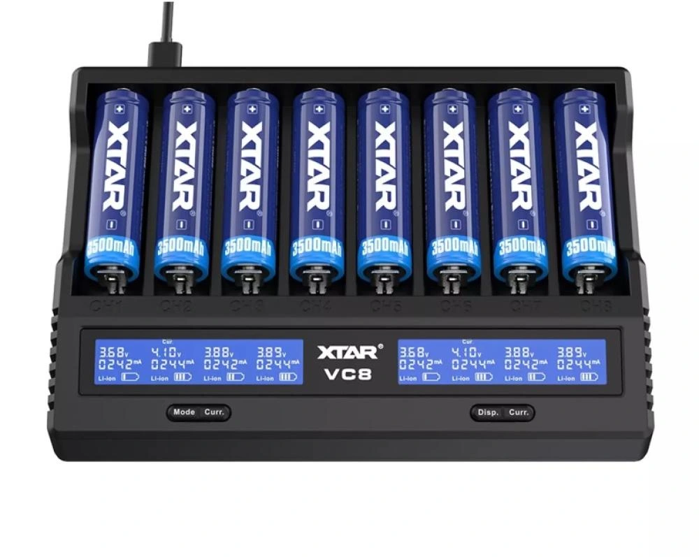 Xtar Menşei : Çin Xtar Vc8 Sekizli Li-ion / Nı-cd / Nı-mh Pil Şarj Cihazı