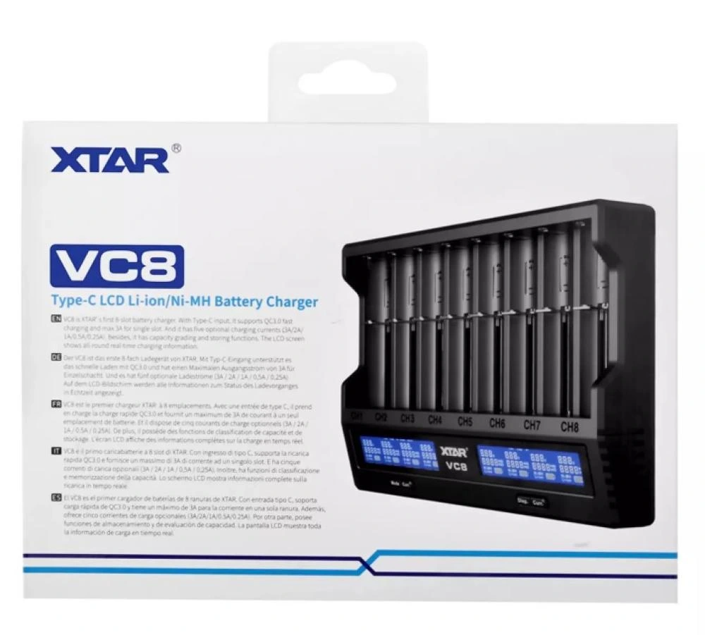 Xtar Vc8 Sekizli Li-ion / Nı-cd / Nı-mh Pil Şarj Cihazı